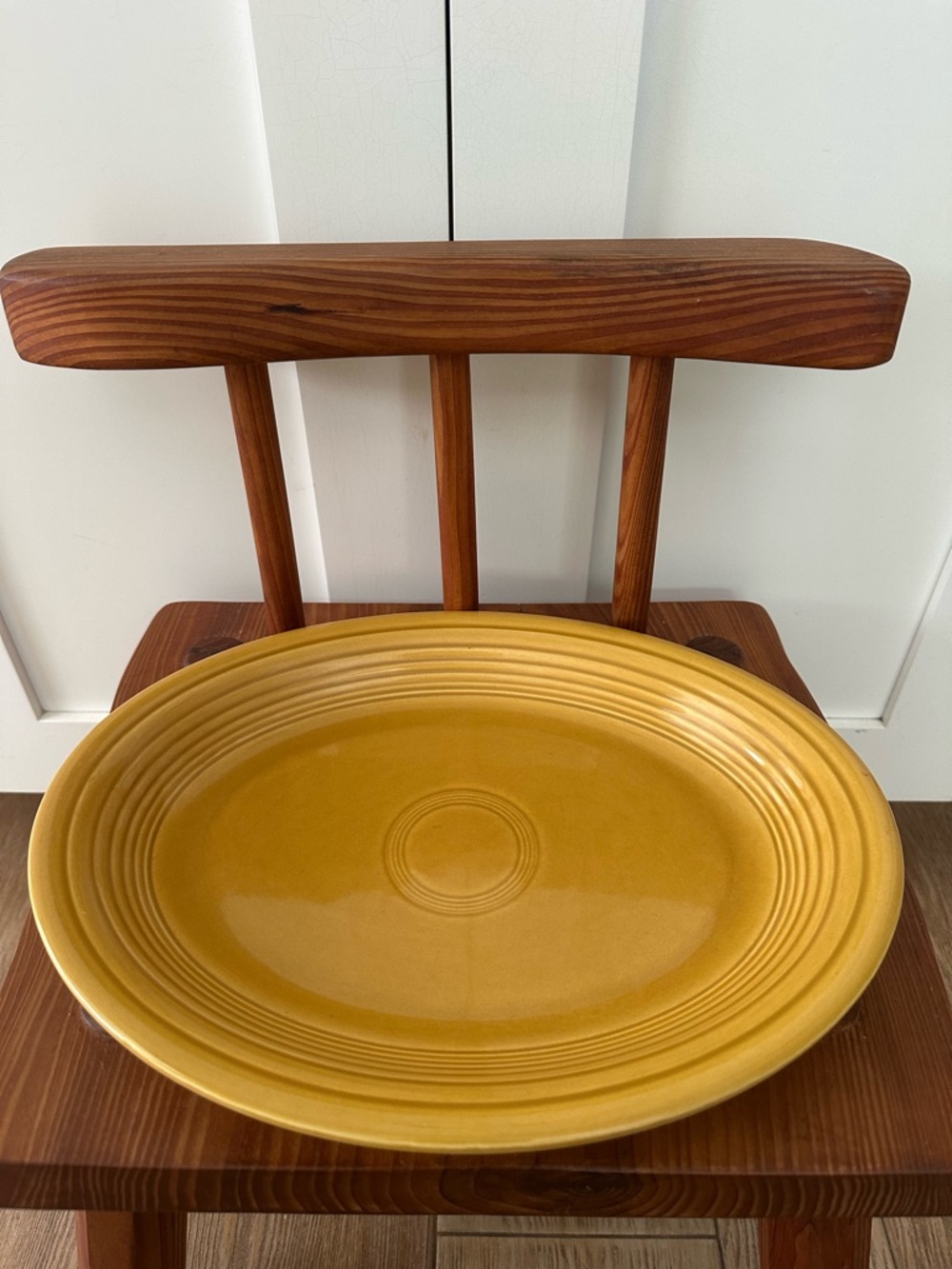 Vintage Fiesta ANTIQUE GOLD Oval Platter/Plate Fiestaware Homer Laughlin